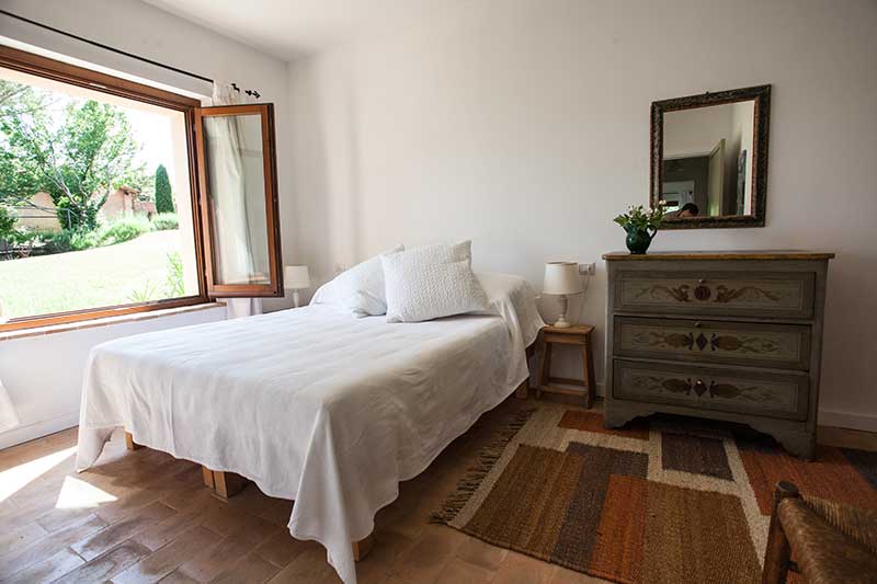 One of the double bedrooms at Casa Rosa